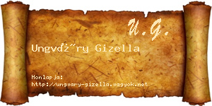 Ungváry Gizella névjegykártya